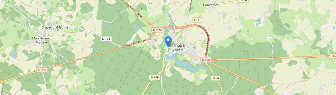 Château-la-Vallière - Carte