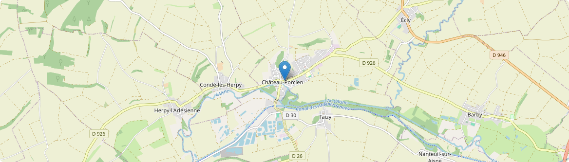Château-Porcien - Carte
