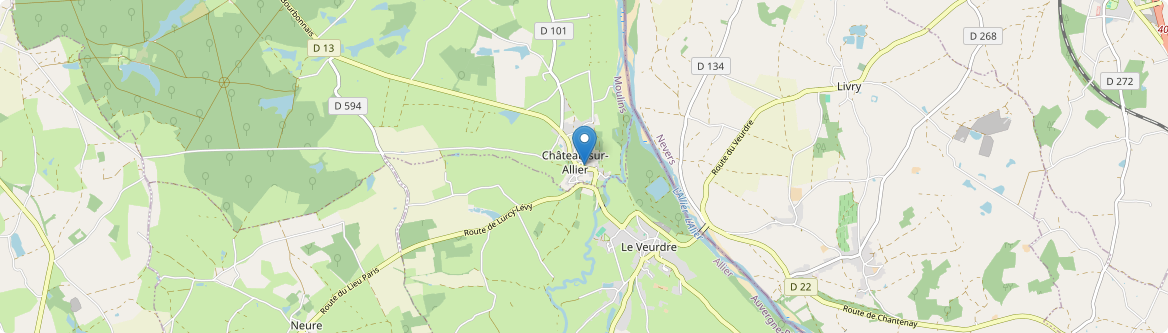 Château-sur-Allier - Carte