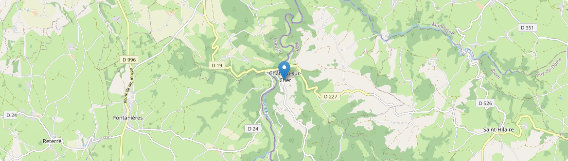 Château-sur-Cher - Carte