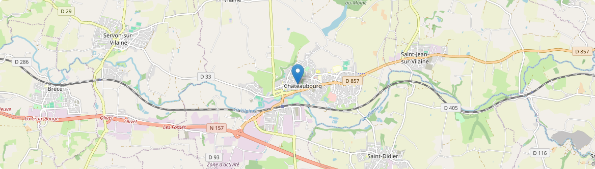 Châteaubourg - Carte