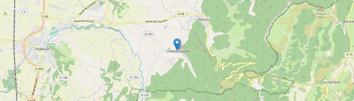 Châteaudouble - Carte