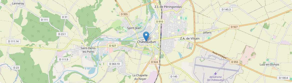 Châteaudun - Carte