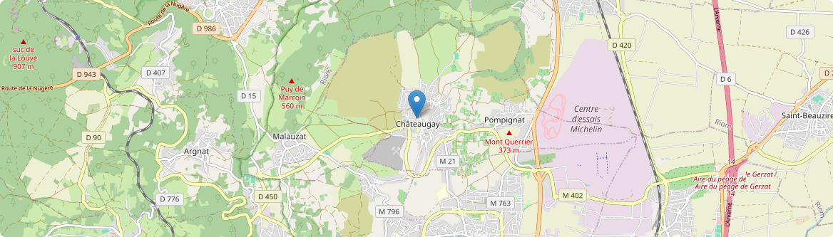 Châteaugay - Carte