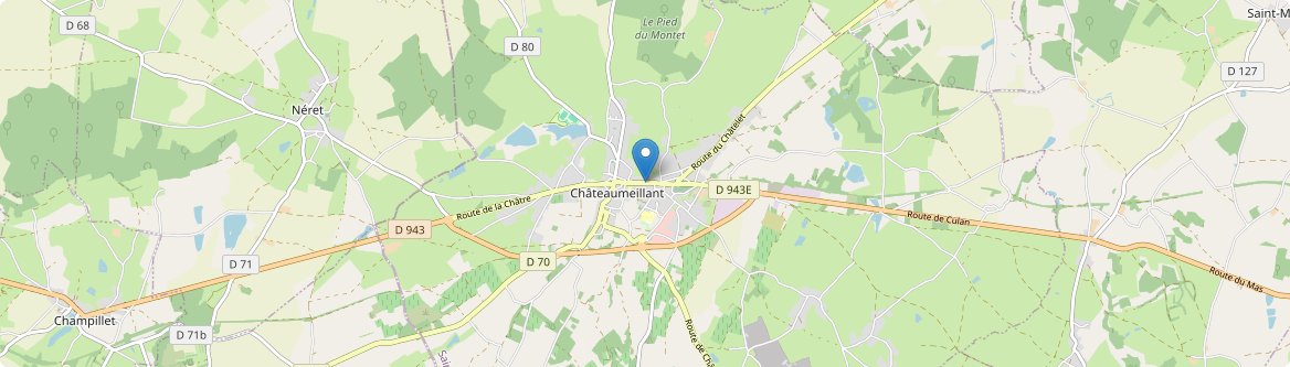 Châteaumeillant - Carte