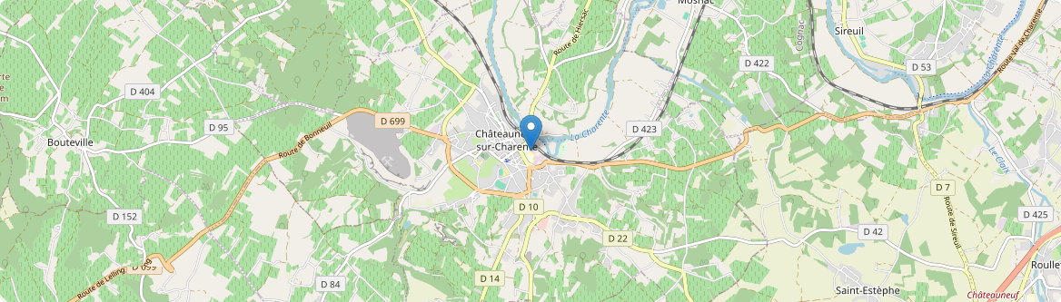 Châteauneuf-sur-Charente - Carte