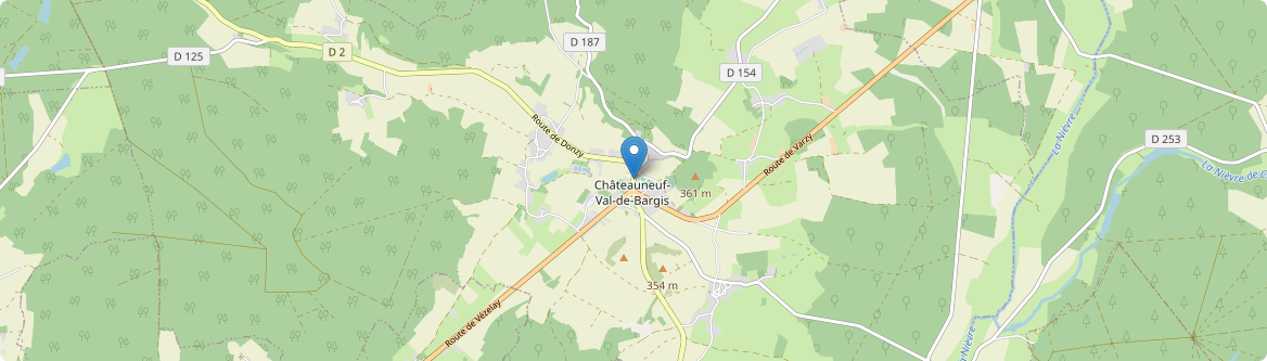 Châteauneuf-Val-de-Bargis - Carte
