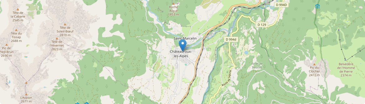 Châteauroux-les-Alpes - Carte