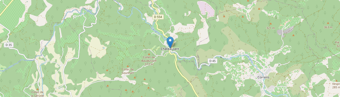 Châteauvert - Carte