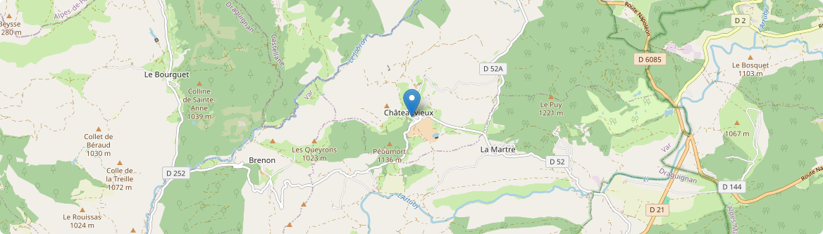 Châteauvieux - Carte