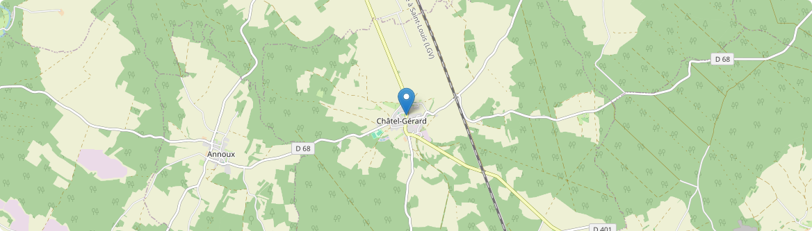 Châtel-Gérard - Carte