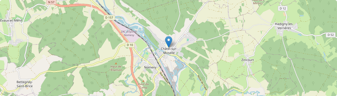 Châtel-sur-Moselle - Carte