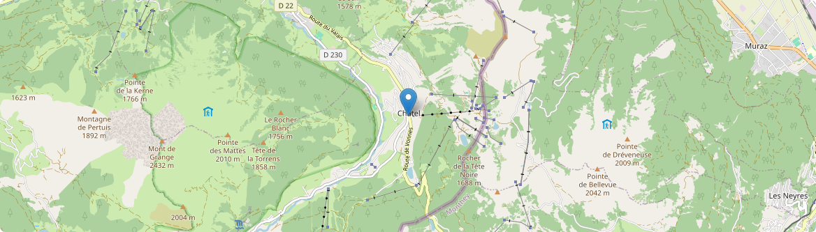 Châtel - Carte