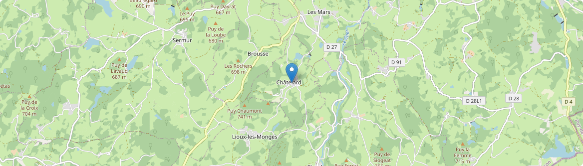 Châtelard - Carte
