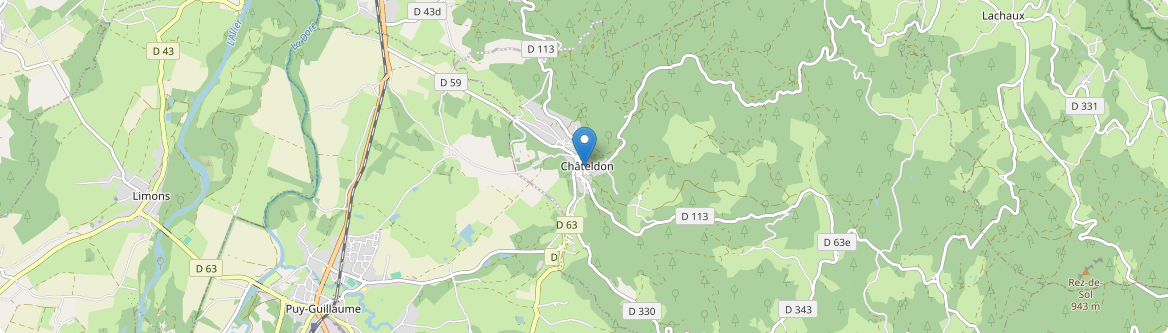 Châteldon - Carte