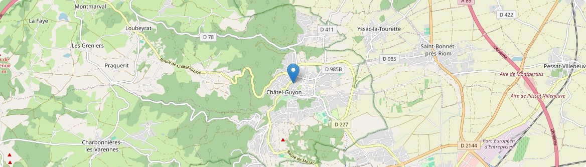 Châtel-Guyon - Carte