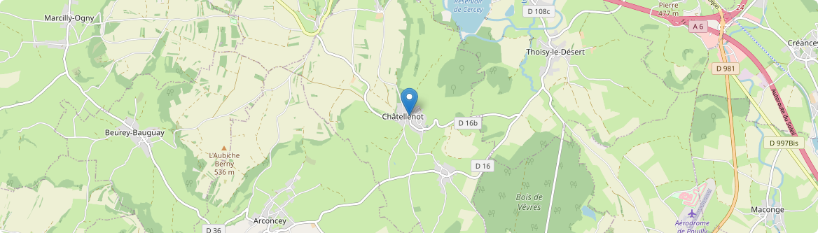 Châtellenot - Carte