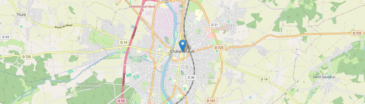 Châtellerault - Carte