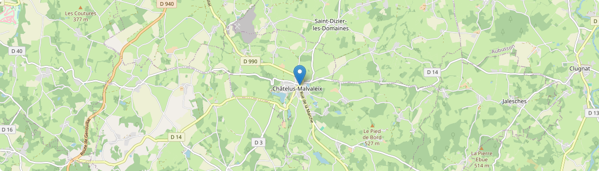 Châtelus-Malvaleix - Carte