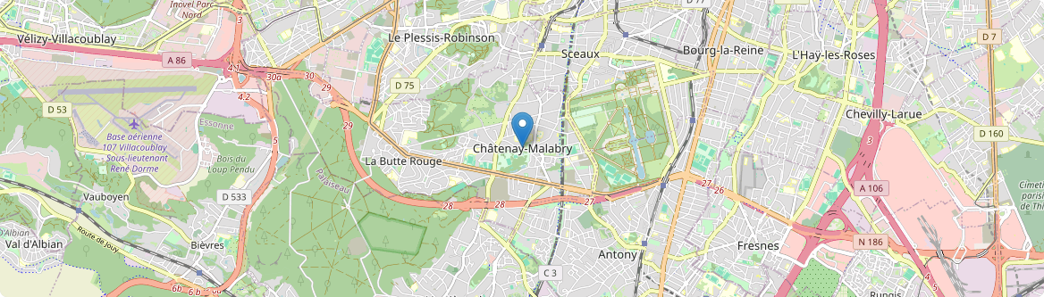 Châtenay-Malabry - Carte