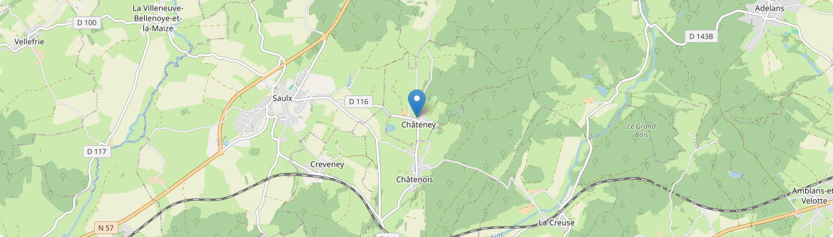 Châteney - Carte