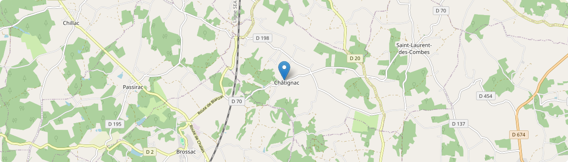 Châtignac - Carte