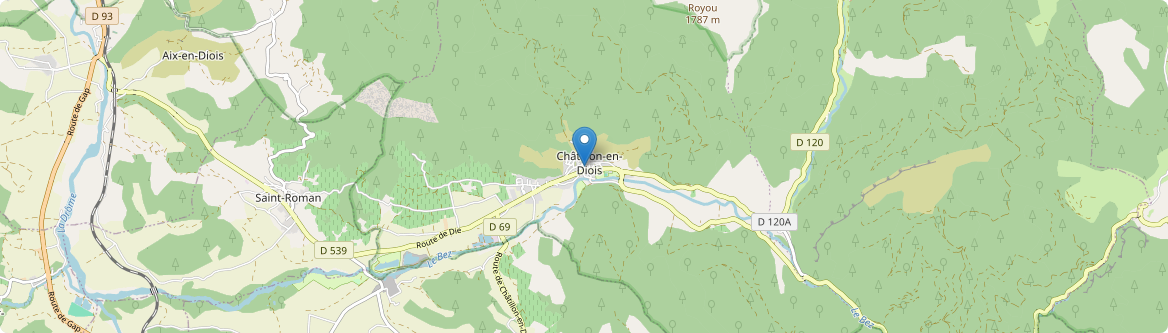 Châtillon-en-Diois - Carte