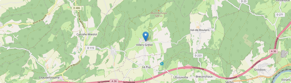 Châtillon-Guyotte - Carte