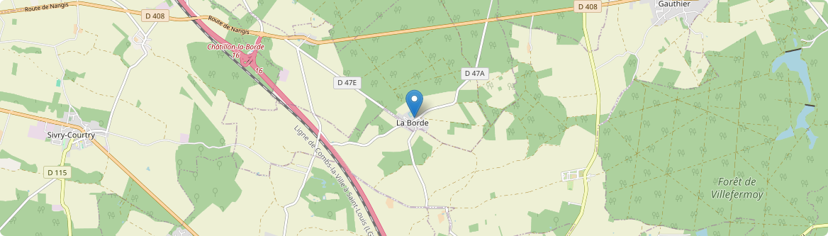 Châtillon-la-Borde - Carte