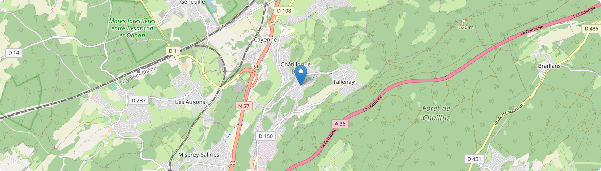 Châtillon-le-Duc - Carte