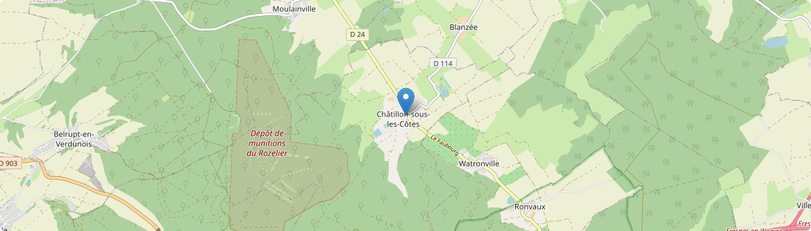 Châtillon-sous-les-Côtes - Carte