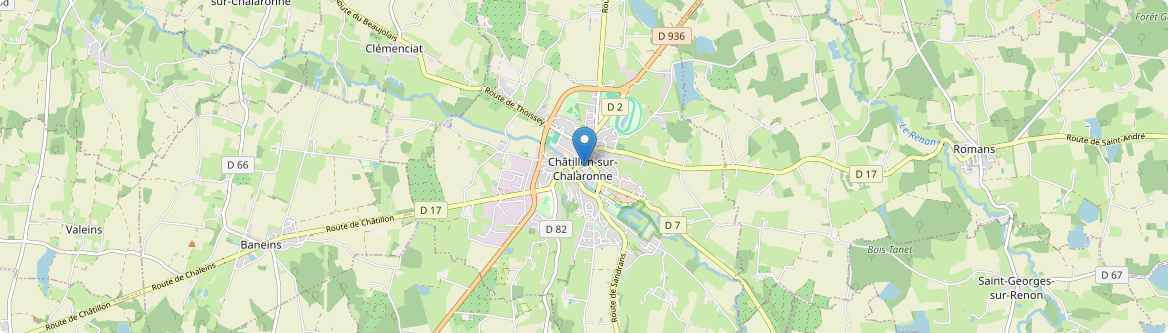 Châtillon-sur-Chalaronne - Carte
