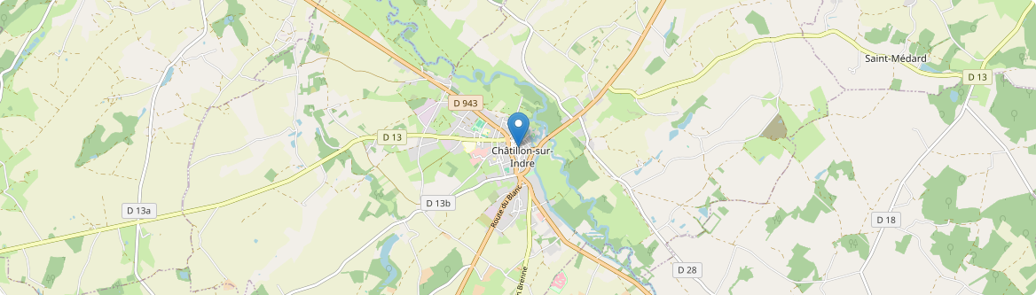 Châtillon-sur-Indre - Carte