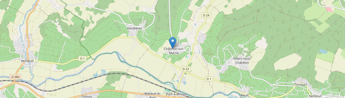 Châtillon-sur-Marne - Carte