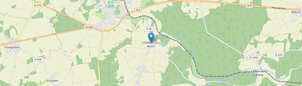Châtillon-sur-Morin - Carte