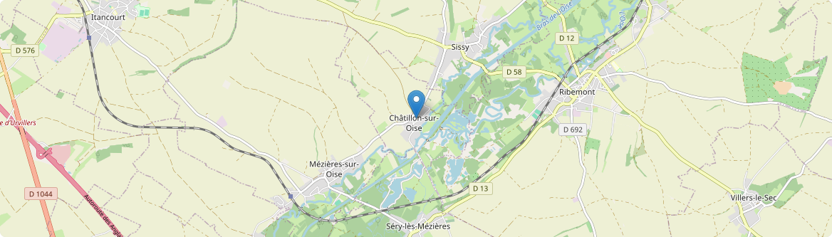 Châtillon-sur-Oise - Carte