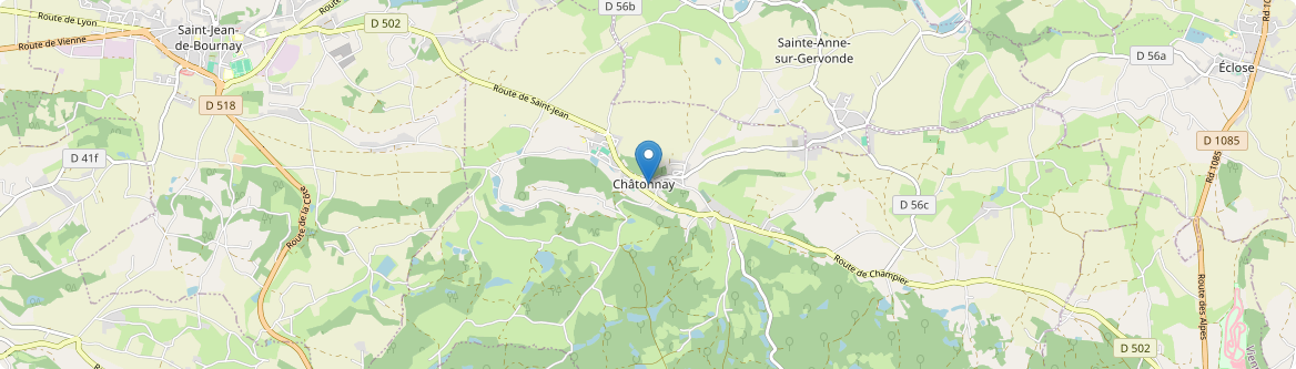 Châtonnay - Carte