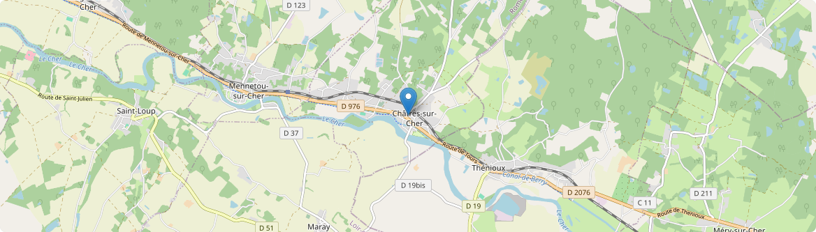 Châtres-sur-Cher - Carte