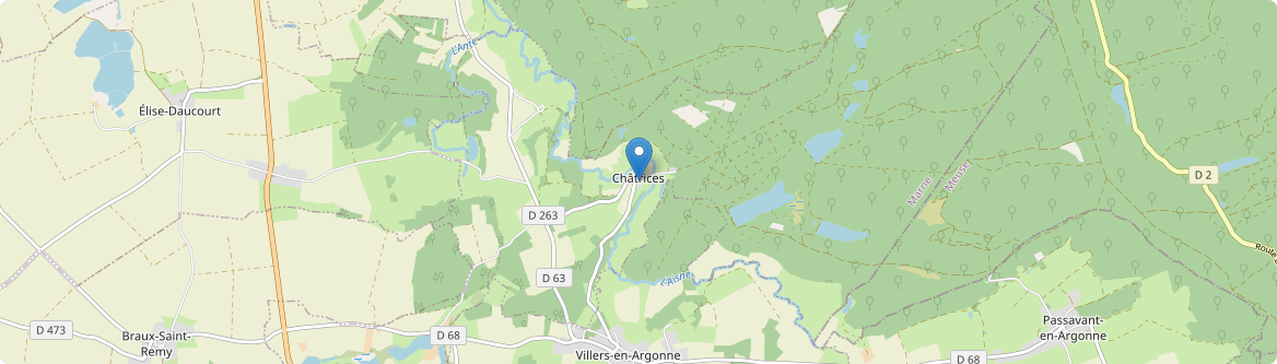 Châtrices - Carte