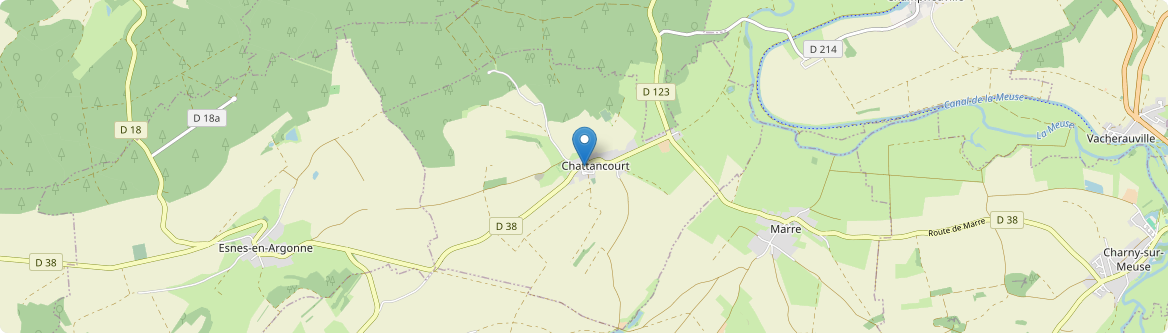 Chattancourt - Carte
