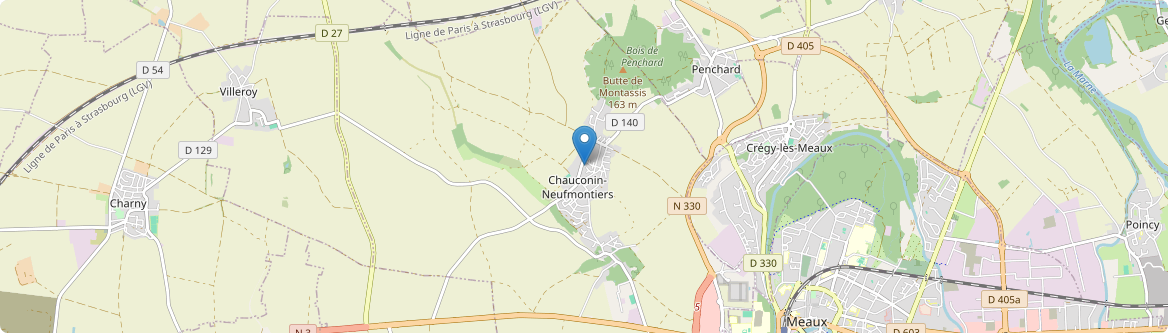 Chauconin-Neufmontiers - Carte