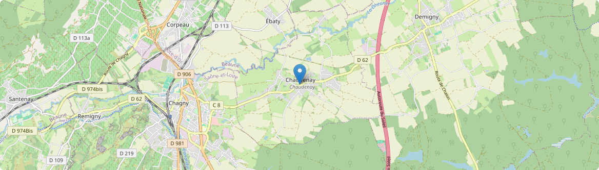 Chaudenay - Carte