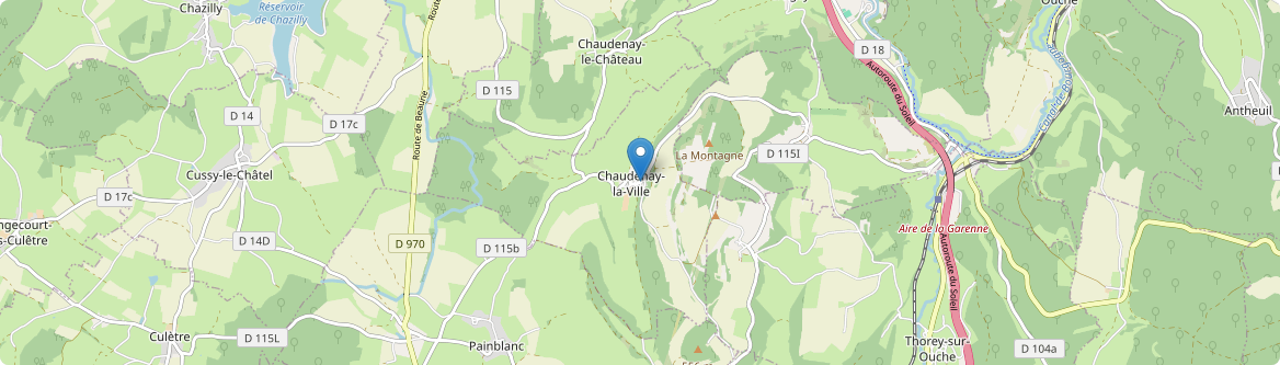Chaudenay-la-Ville - Carte