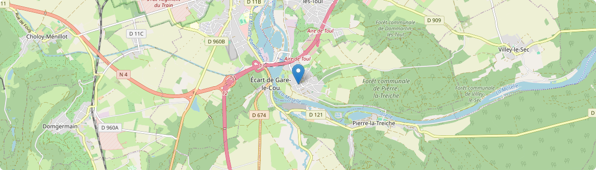 Chaudeney-sur-Moselle - Carte