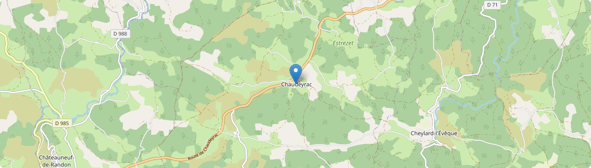 Chaudeyrac - Carte