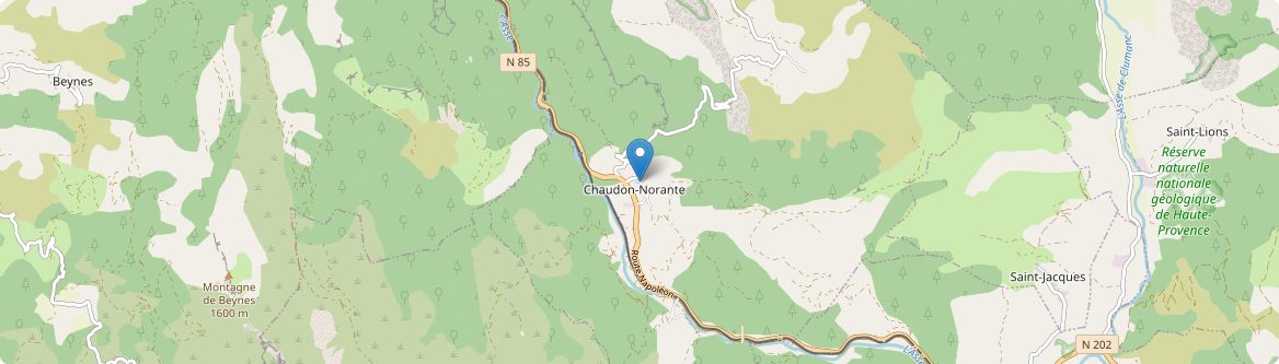 Chaudon-Norante - Carte