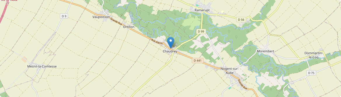 Chaudrey - Carte