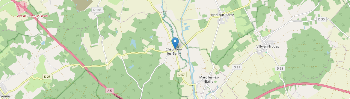 Chauffour-lès-Bailly - Carte