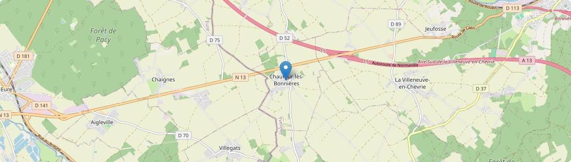Chaufour-lès-Bonnières - Carte