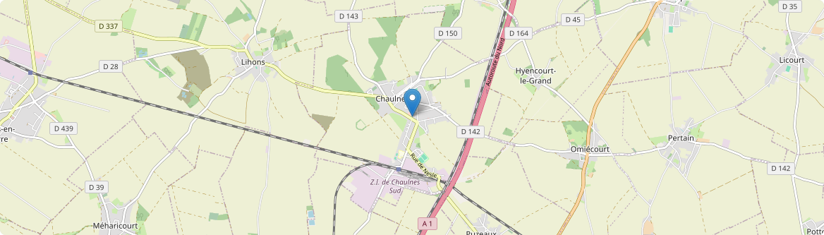 Chaulnes - Carte